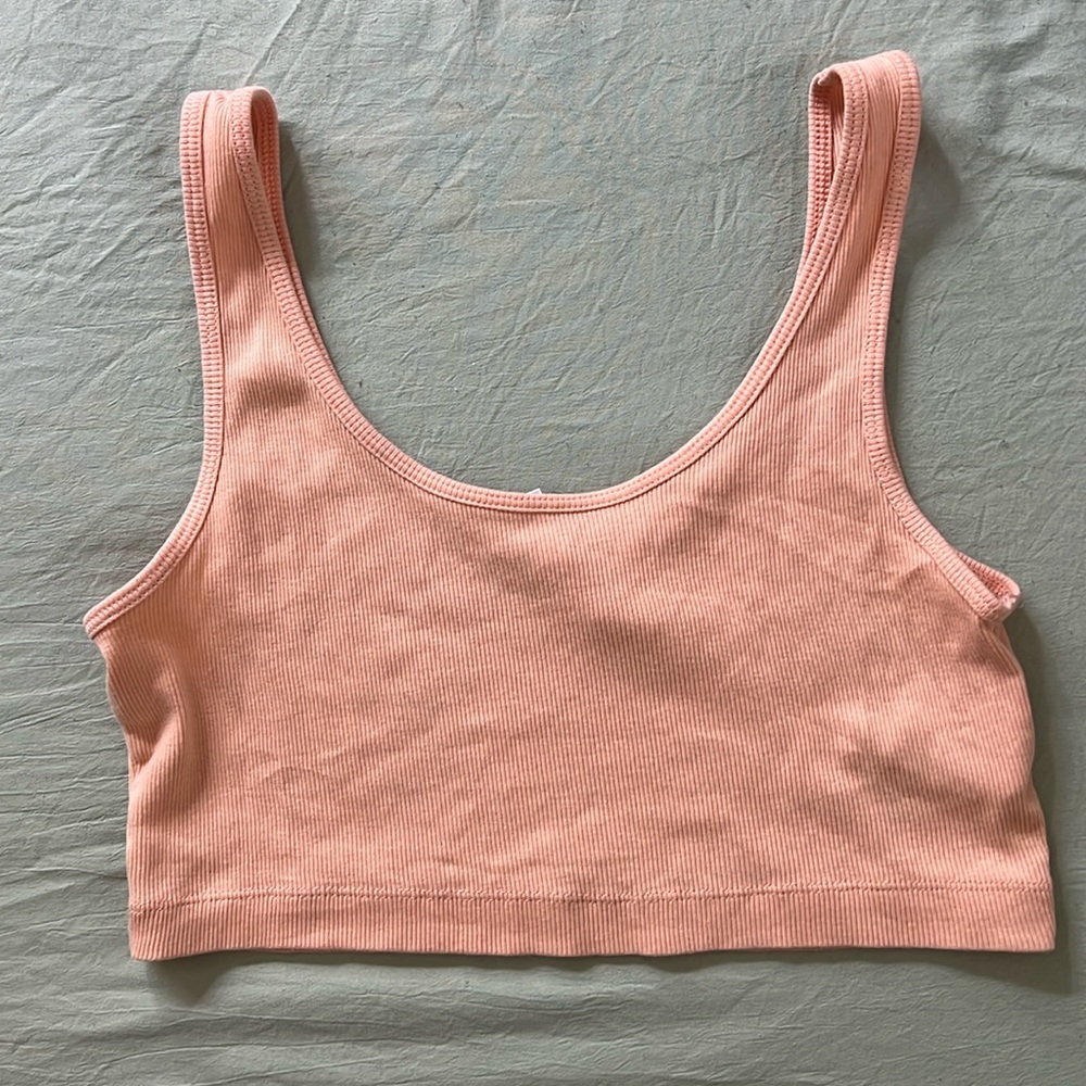 Peach Crop Top